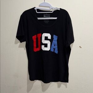 Genuine Merchandise Black USA Tee